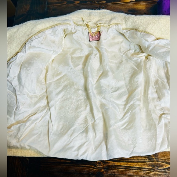 Juicy Couture tweed jacket Chanel style, wool. Size 10 - Picture 7 of 12